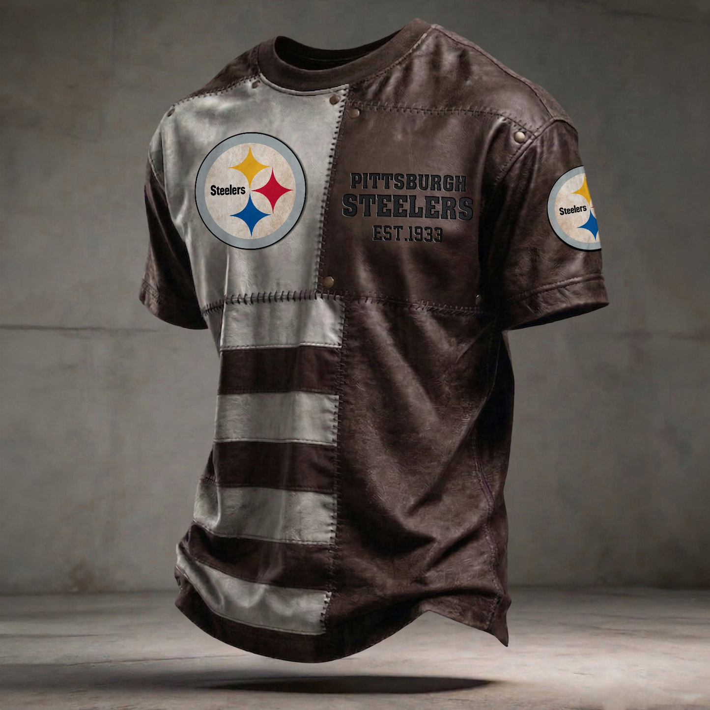 PIT x NFL T-Shirt 0404 DatND DVT Brown
