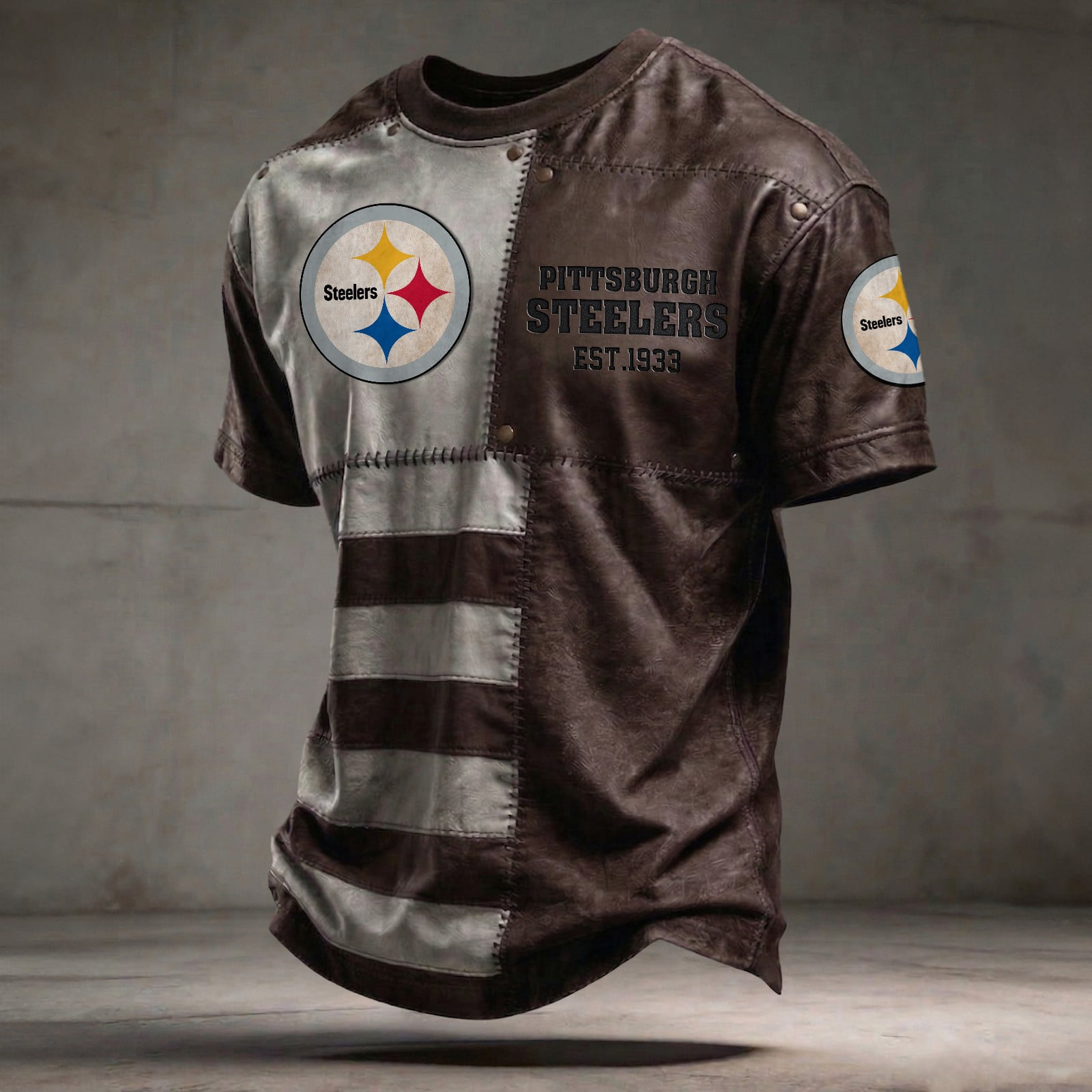 PIT x NFL T-Shirt 0404 DatND DVT Brown