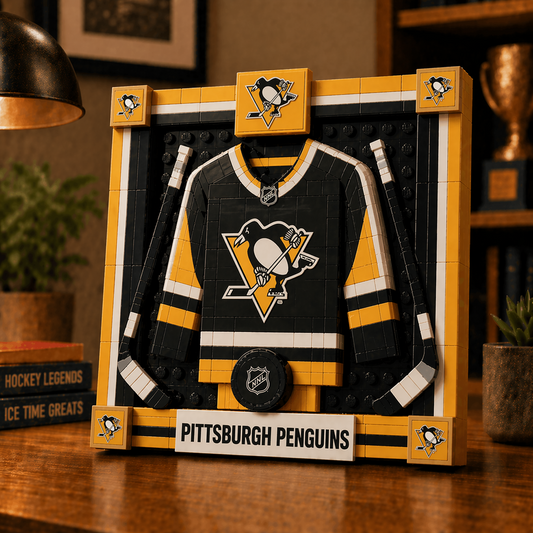 PIT x NHL Framed Jersey Building Set 2404 DatND DVT