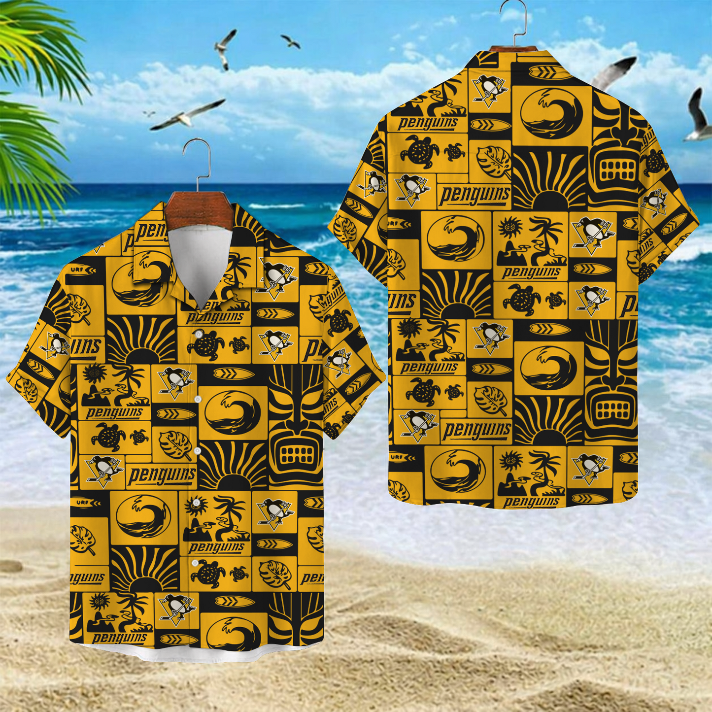 PIT x NHL Hawaiian Shirt 2004 DatND DVT