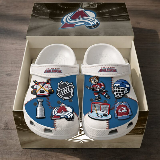 PREMIUM COL x NHL CLOGS WITH CHARMS DATND TANTD 160426