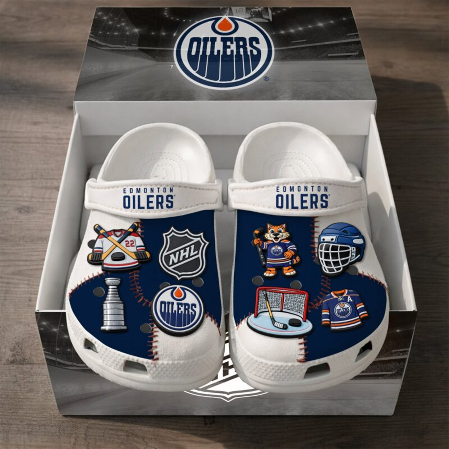PREMIUM EDM x NHL CLOGS WITH CHARMS DATND TANTD 160426