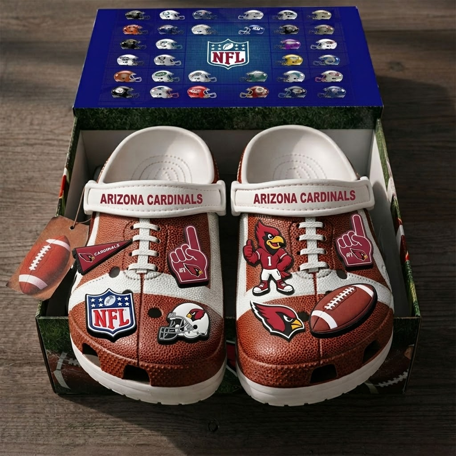 PREMIUM NFL x ARI CLOGS WITH CHARMS DATND TANTD 040426