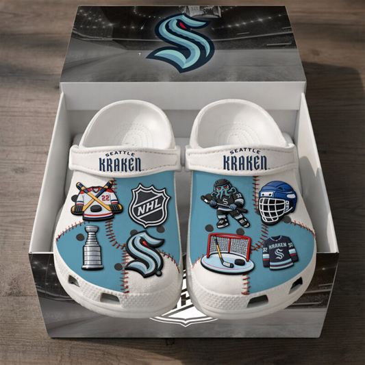 PREMIUM SEA x NHL CLOGS WITH CHARMS DATND TANTD 160426