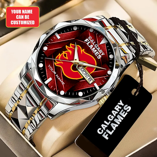 Personalized CAL x NHL Alloy Luxury Quartz Watch DATND TANTD 200426