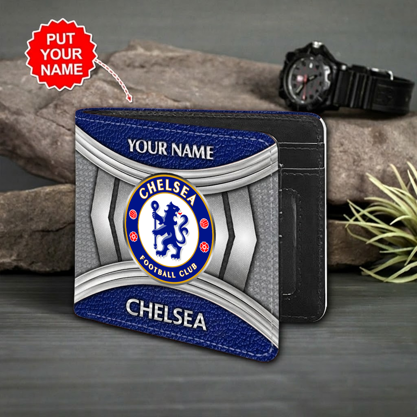 Personalized CHE x EPL Custom name Leather Wallet DATND TANTD