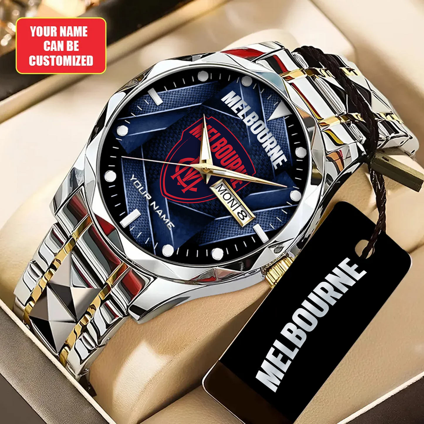 Personalized MEL x AFL Alloy Luxury Quartz Watch DATND TANTD 080426