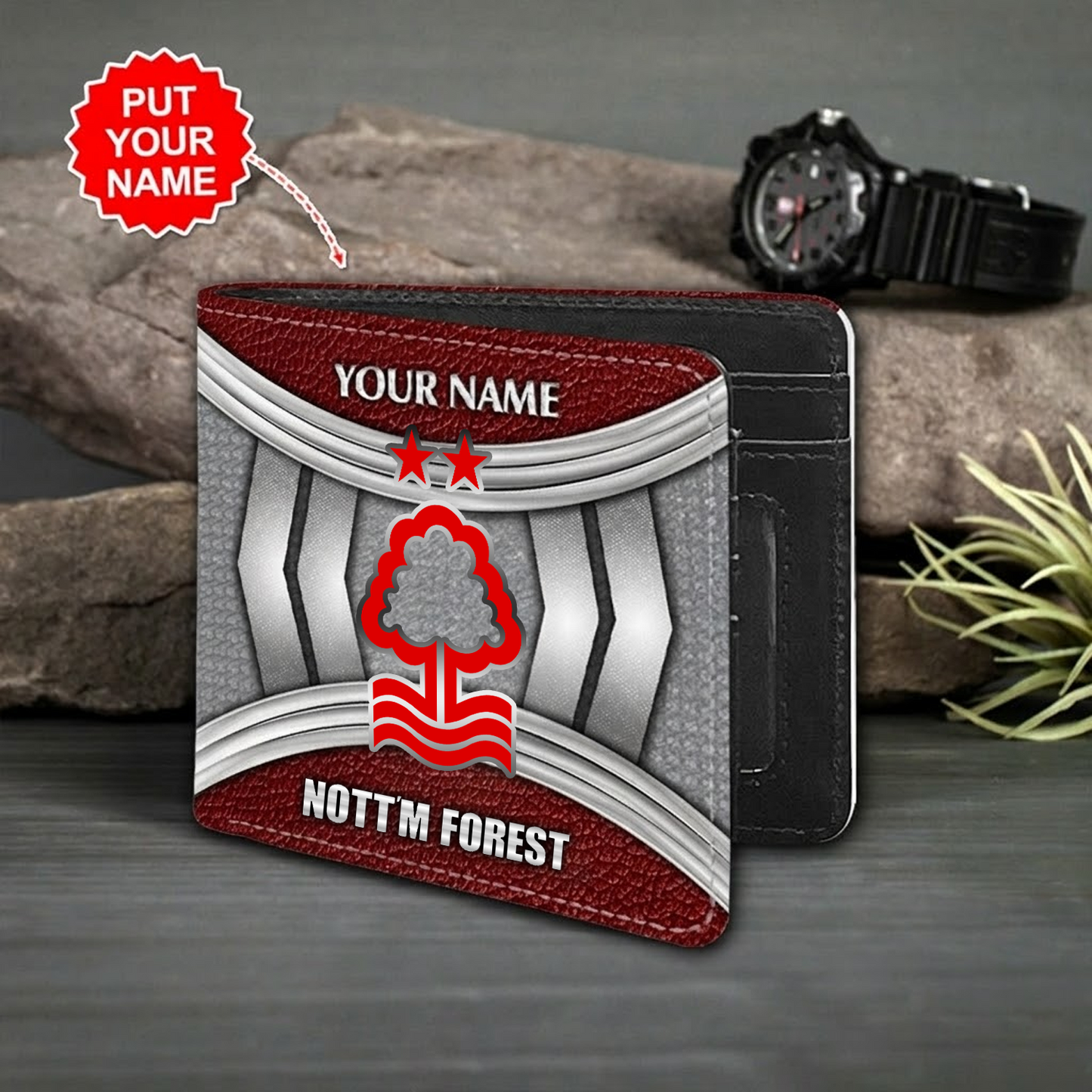 Personalized NFO x EPL Custom name Leather Wallet DATND TANTD