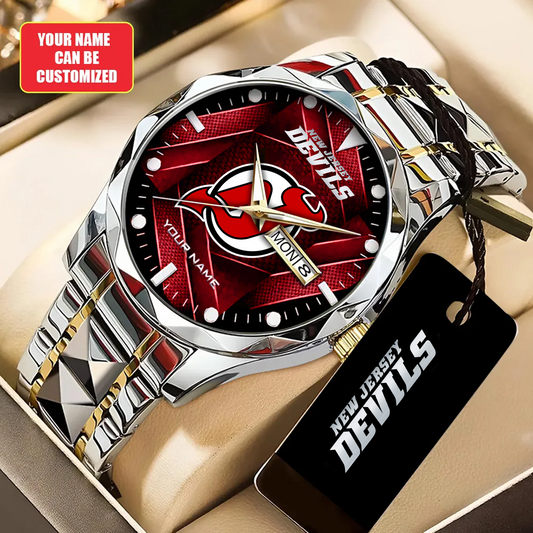 Personalized NJD x NHL Alloy Luxury Quartz Watch DATND TANTD 200426