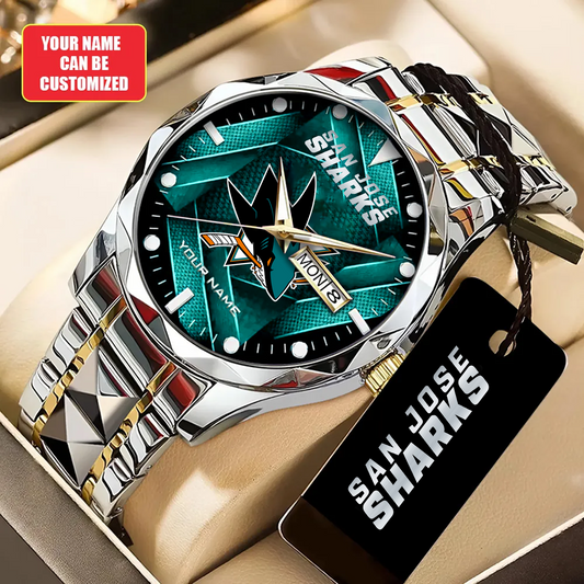 Personalized SJS x NHL Alloy Luxury Quartz Watch DATND TANTD 200426