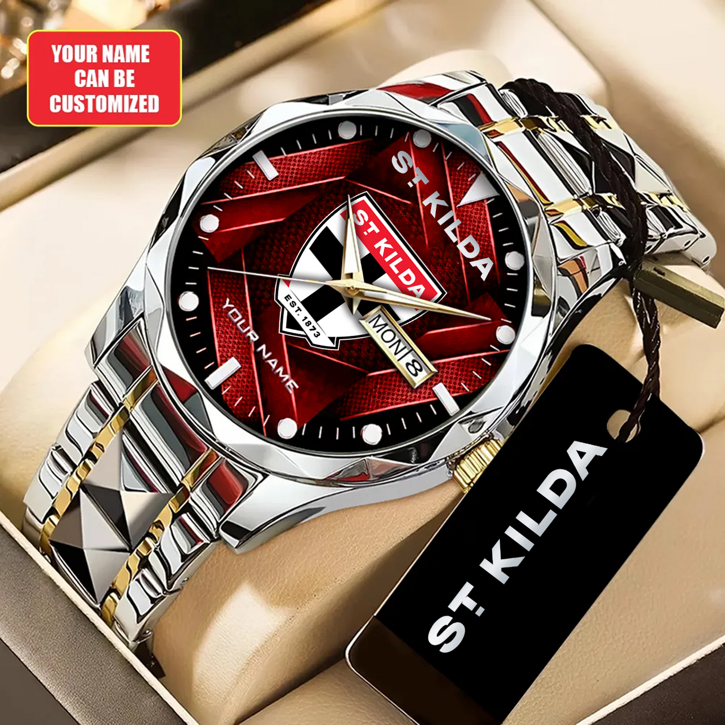 Personalized STK x AFL Alloy Luxury Quartz Watch DATND TANTD 080426