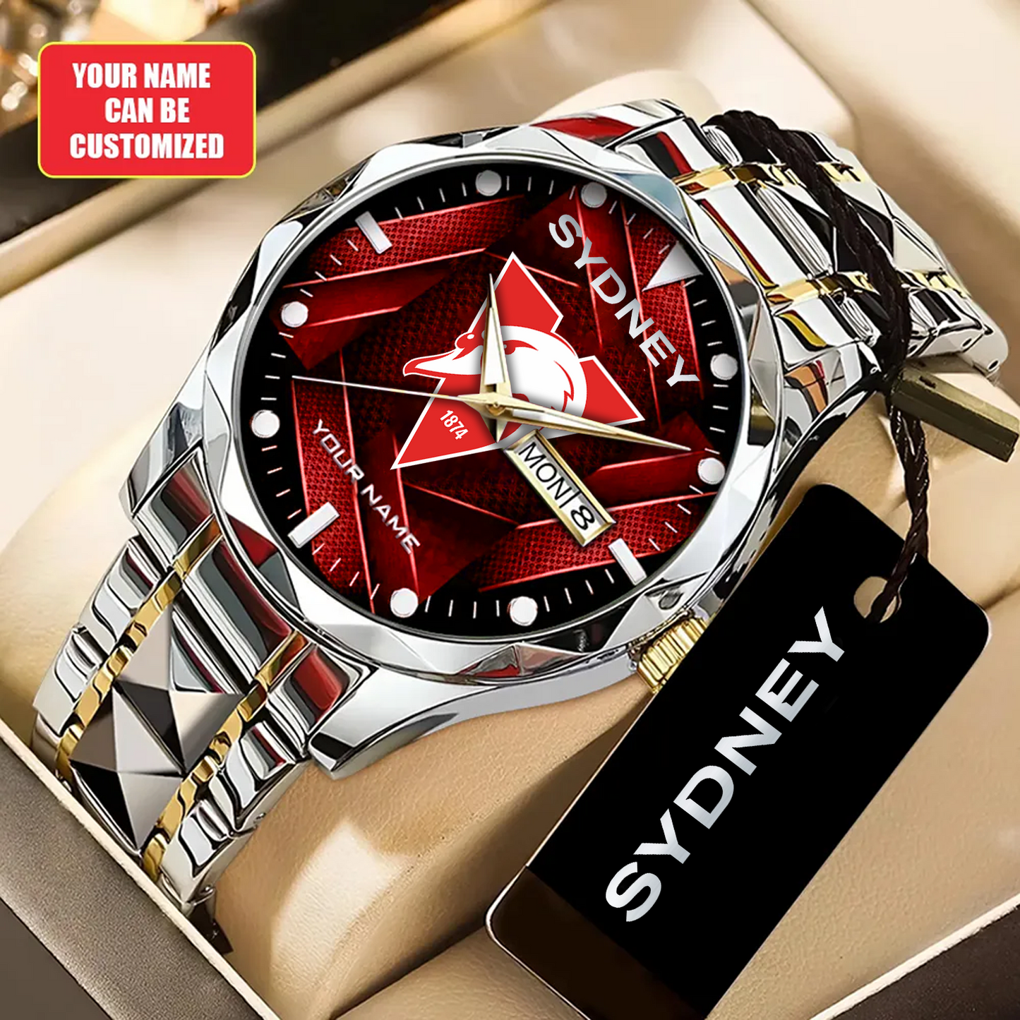 Personalized SYD x AFL Alloy Luxury Quartz Watch DATND TANTD 080426