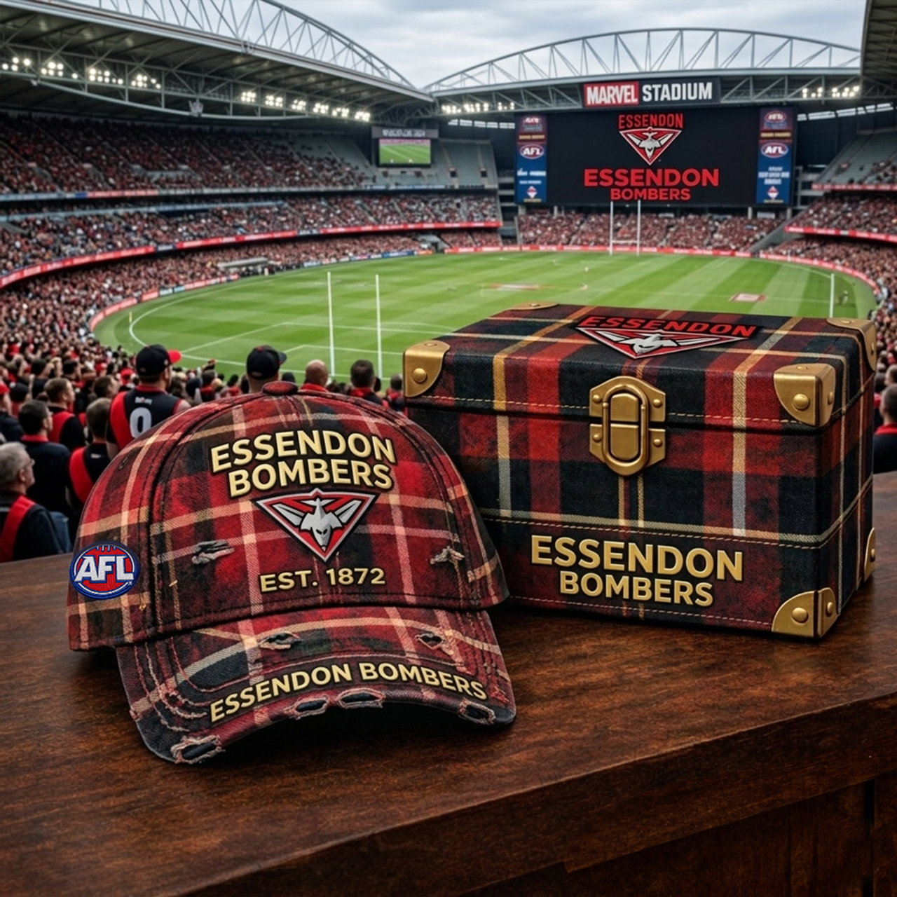 Premium AFL EB Heritage Checkered Cap V18 NMD 010426 TTV