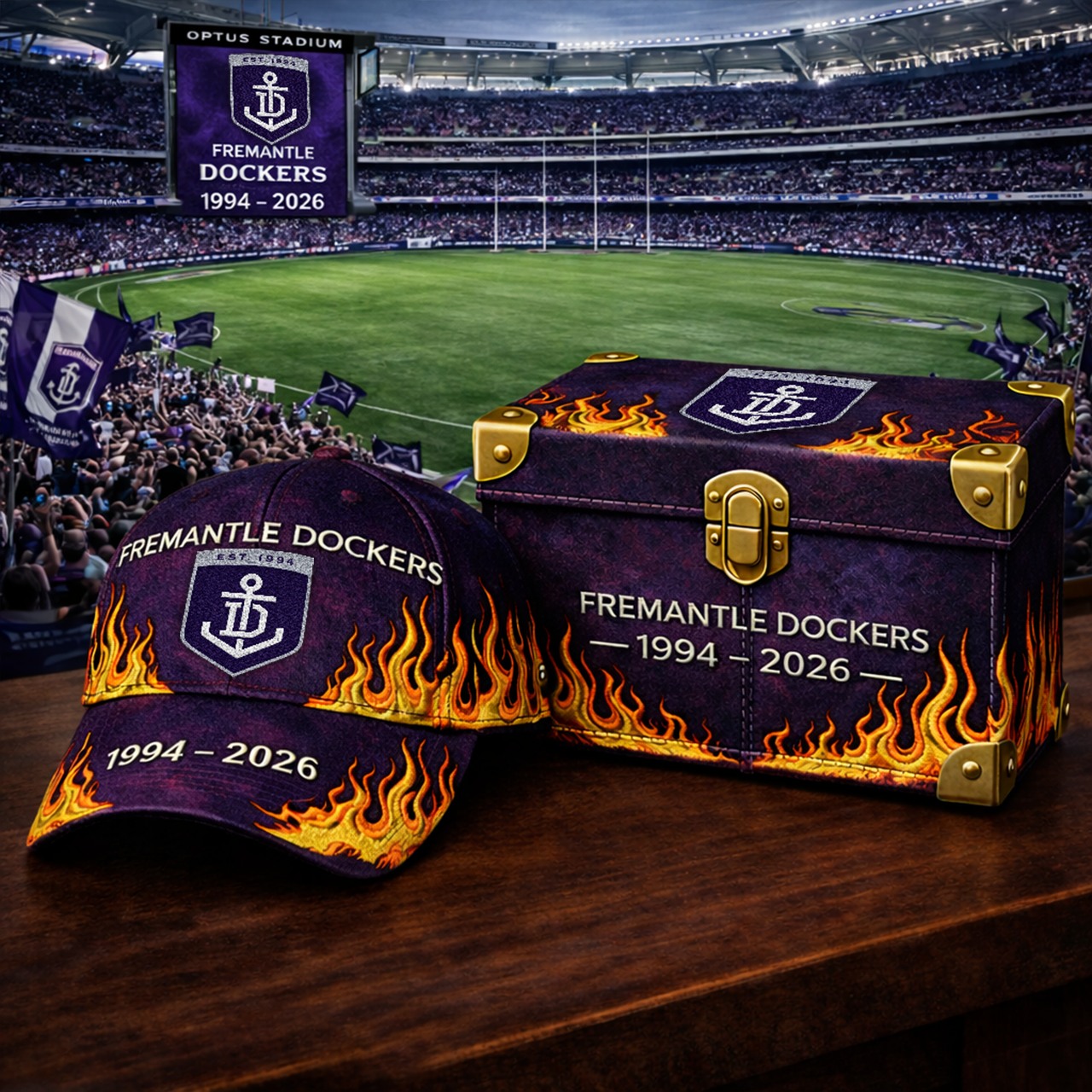 Premium AFL FD Classic Flame Tribute Cap V17 NMD 310326 TTV