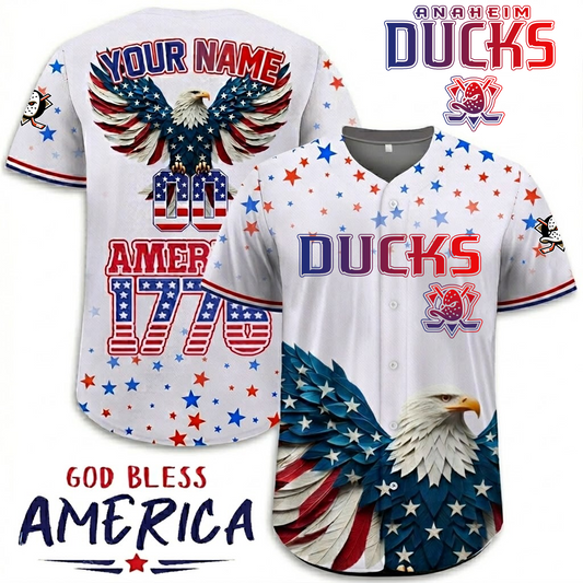 Premium ANA x NHL Independence Day Celebration 3D Baseball Jersey DATND TANTD 260326
