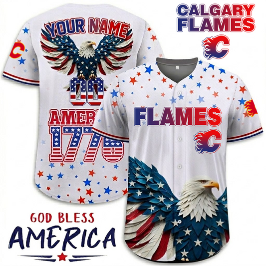 Premium CAL x NHL Independence Day Celebration 3D Baseball Jersey DATND TANTD 260326