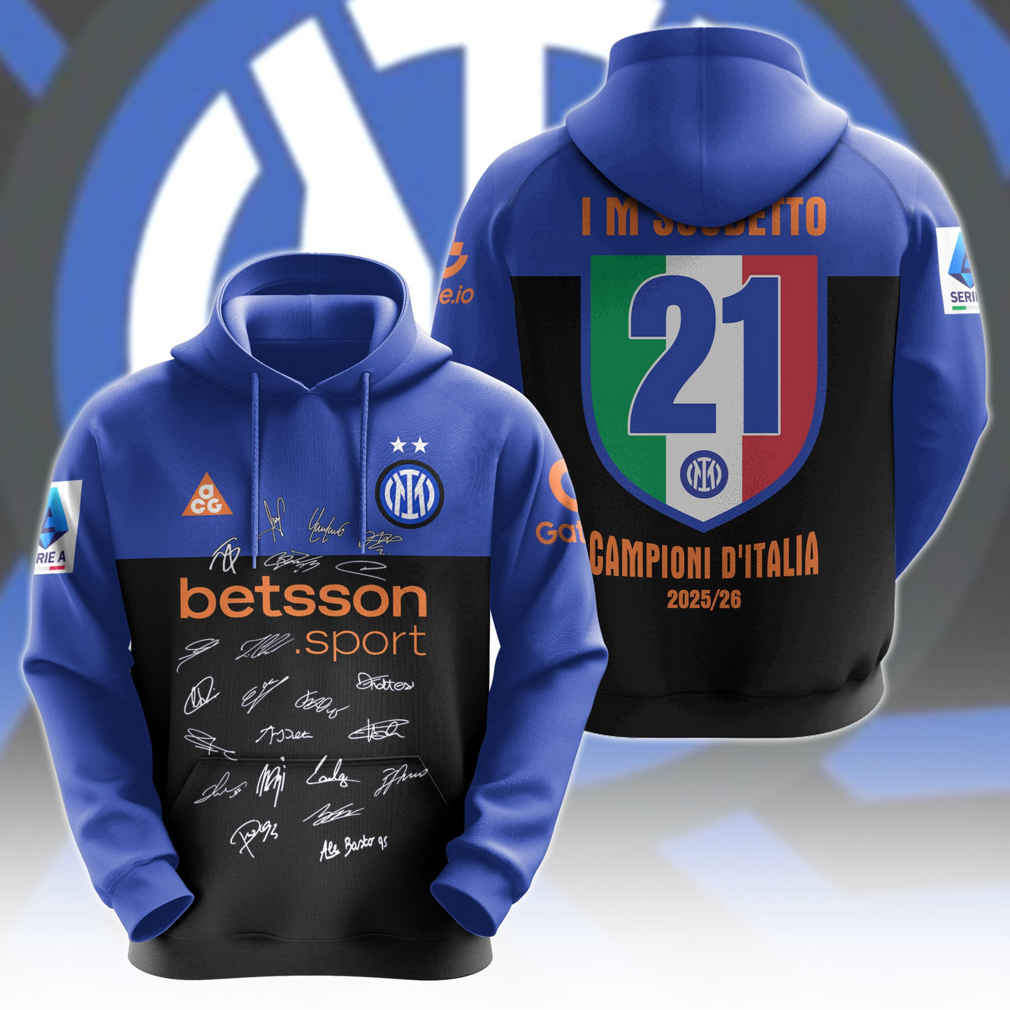 Premium ITM Campioni D‘Italia 25-26 hoodie V4 NMD CTKT