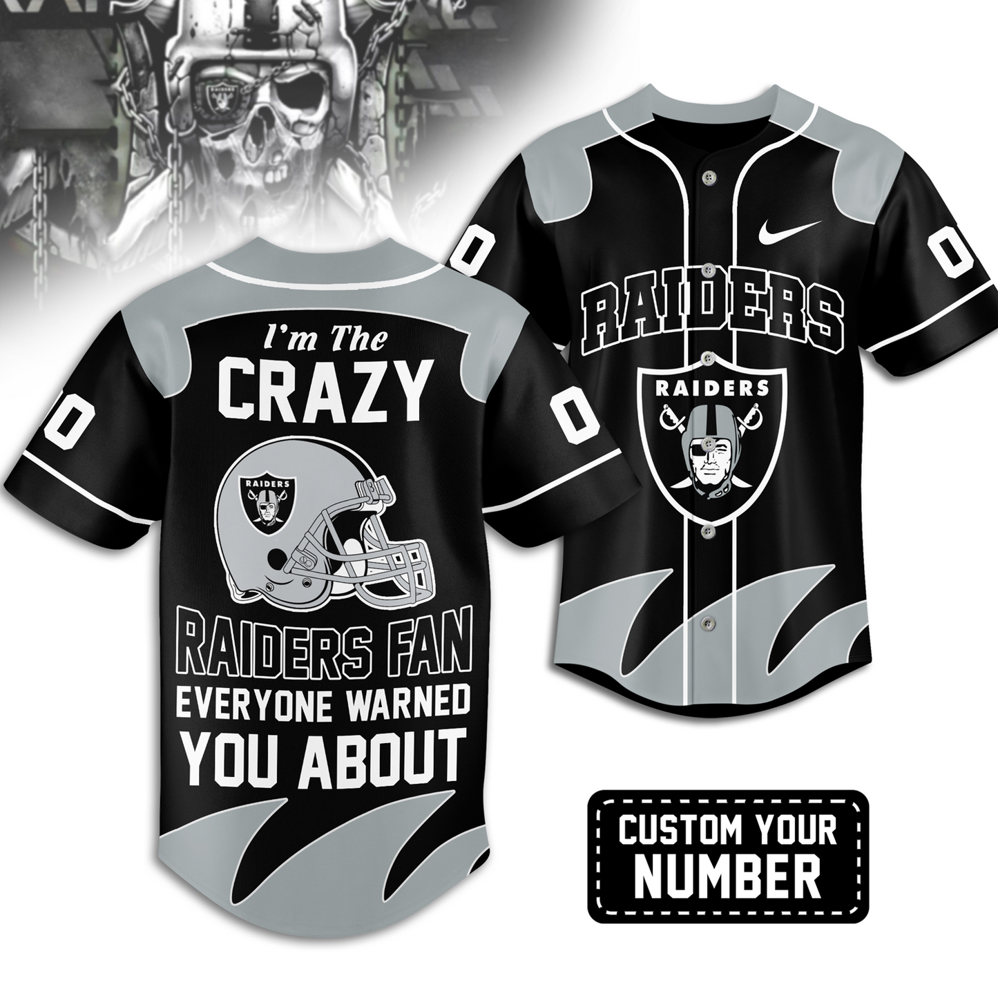 Premium LVR x NFL Crazy Football Fan Personalized Jersey DATND TANTD