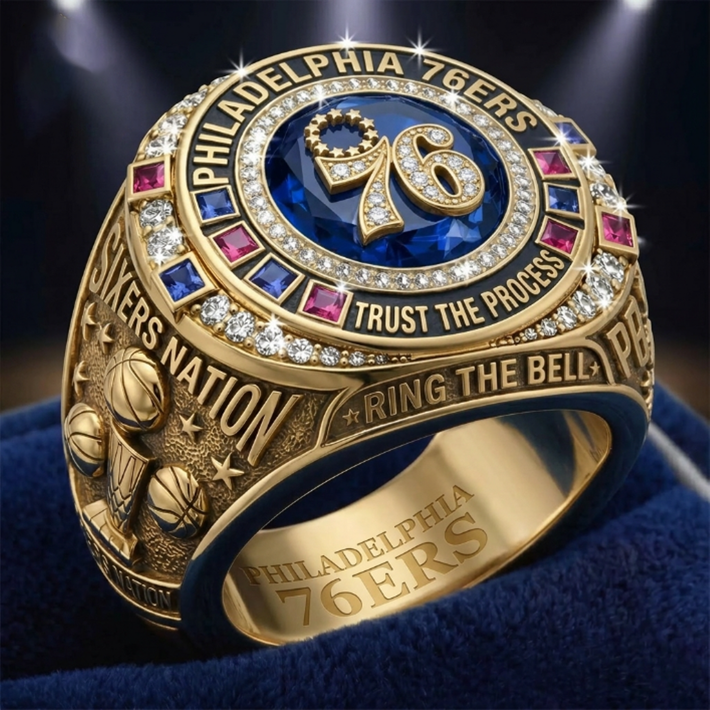 Premium NBA x PHI Ring DATND TANTD 230426