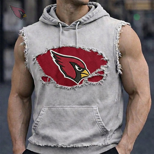 Premium NFL ARI Distressed Hooded Tank V1 NMD 210426 TTV