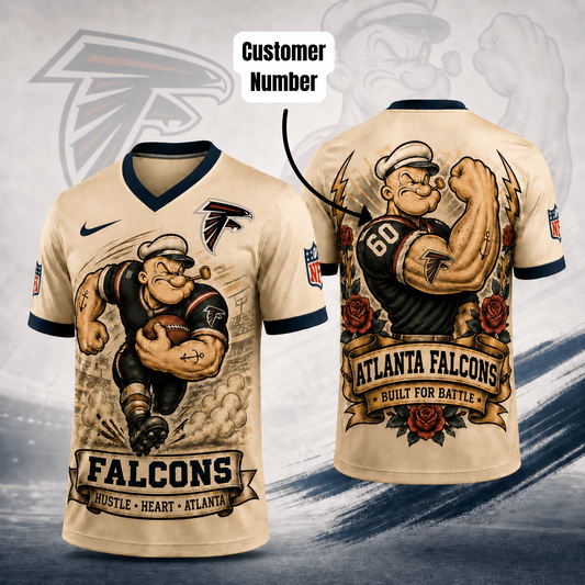 Premium NFL ATL Popeye Vintage Tattoo T-shirt V1 NMD 050526 TTV