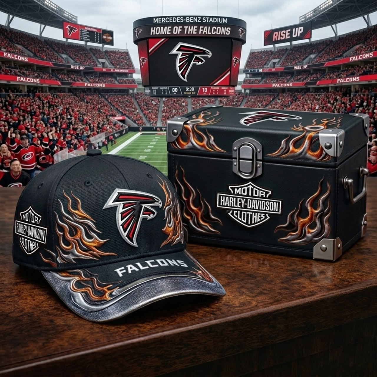 Premium NFL ATL x Harley Davidson Cap V24 NMD 080426 TTV