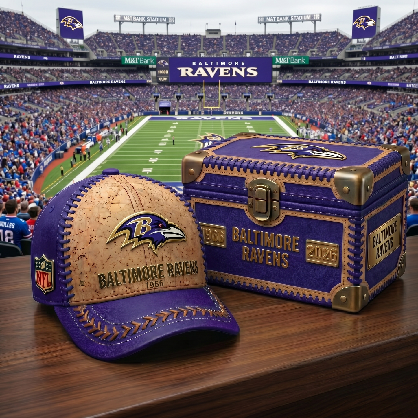 Premium NFL BAL Cork Leather Cap V32 NMD 250426 TTV