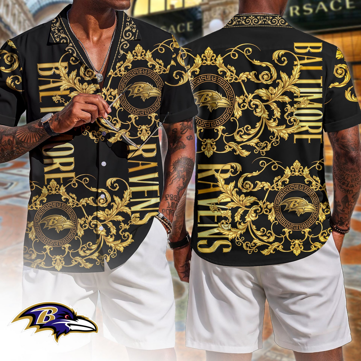 Premium NFL BAL Luxury Hawaiin Shirt V1 NMD 090426 TTV