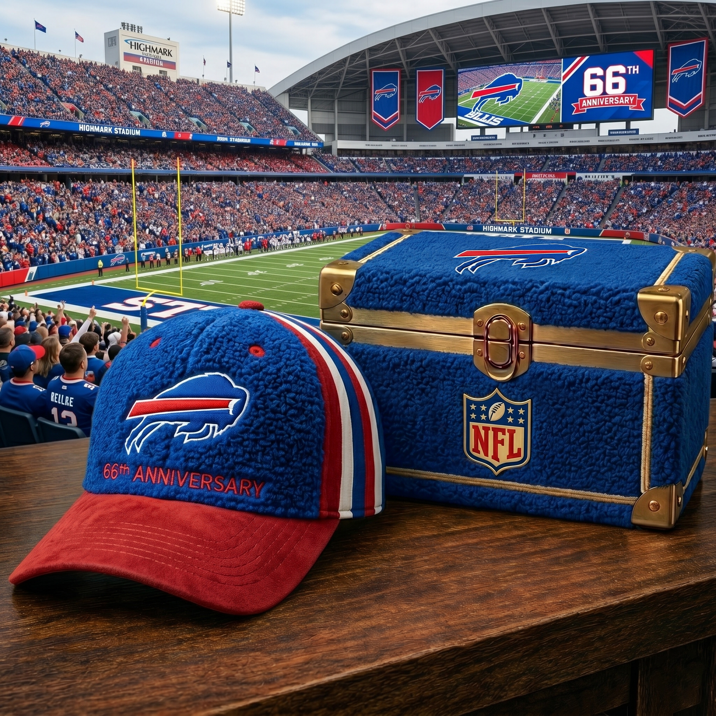 Premium NFL BUF Anniversary Sherpa Fleece Cap V26 NMD 150426 TTV