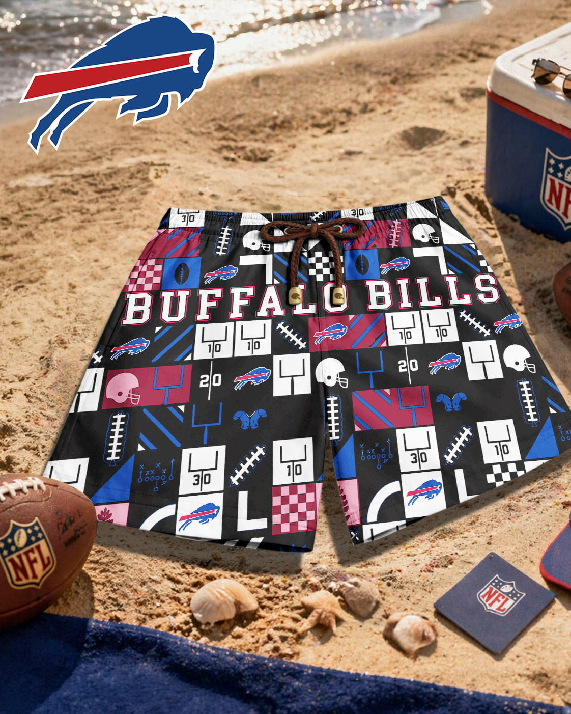 Premium NFL BUF Beach Shorts V1 NMD 270426 TTV