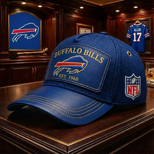 Premium NFL BUF Heritage Leather Cap V29 NMD 200426TTV