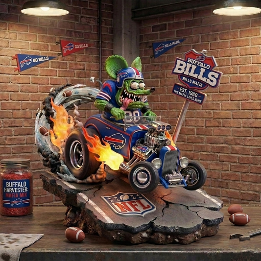 Premium NFL BUF Racing Addiction Acrylic Plaque V1 NMD 040526 TTV