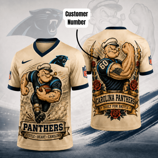 Premium NFL CAR Popeye Vintage Tattoo T-shirt V1 NMD 050526 TTV