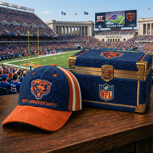 Premium NFL CHI Anniversary Sherpa Fleece Cap V26 NMD 150426 TTV