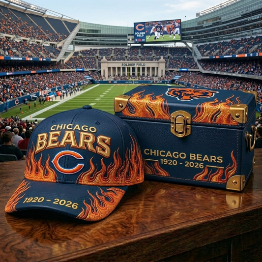 Premium NFL CHI Classic Flame Tribute Cap V17 NMD CTKT