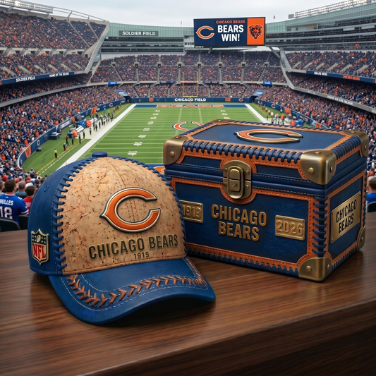 Premium NFL CHI Cork Leather Cap V32 NMD 250426 TTV