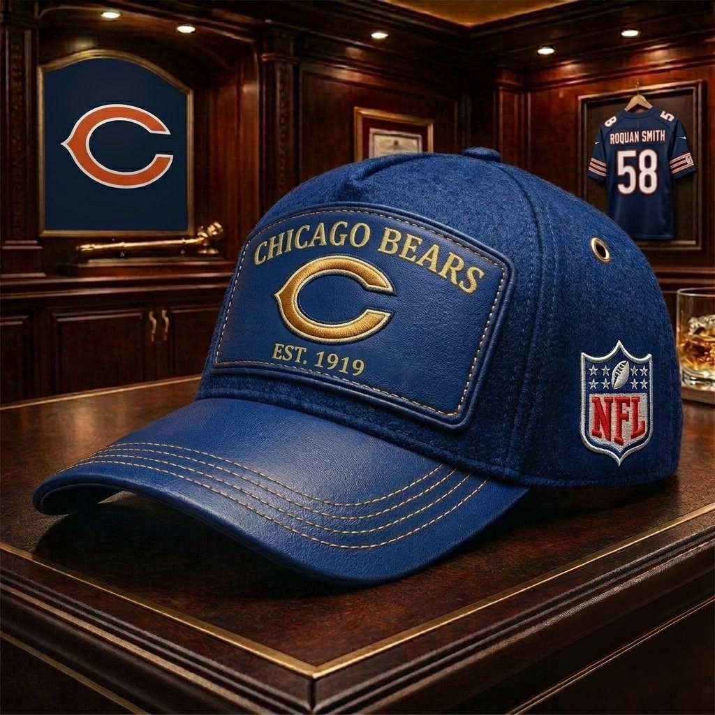 Premium NFL CHI Heritage Leather Cap V29 NMD 200426TTV