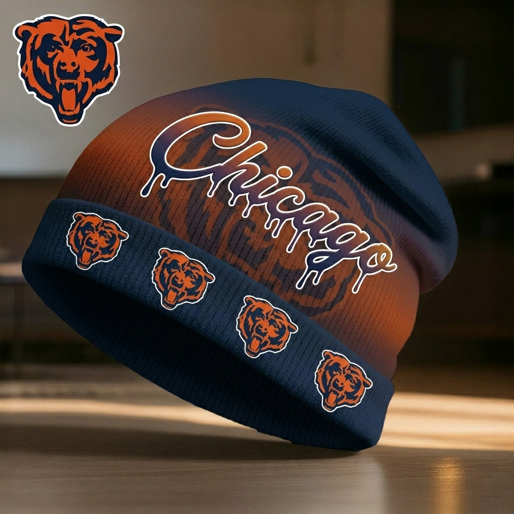 Premium NFL CHI Pro Line Beanie Hat V2 NMD CTKT