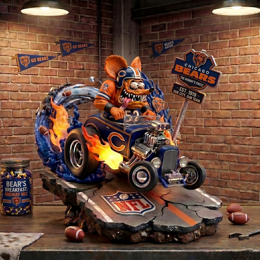 Premium NFL CHI Racing Addiction Acrylic Plaque V1 NMD 040526 TTV