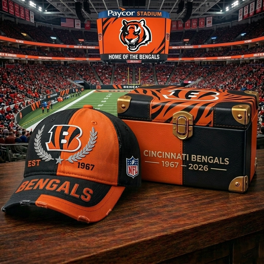 Premium NFL CIN Heritage Crest Cap V30 NMD CTKT