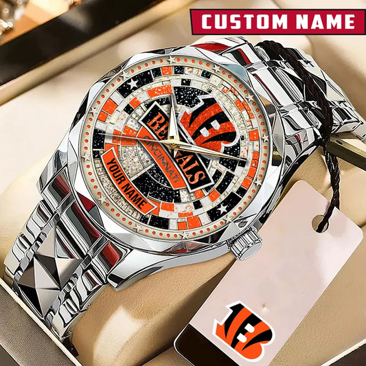 Premium NFL CIN Luxury Stainless Steel Watch V1 NMD 080526 TTV
