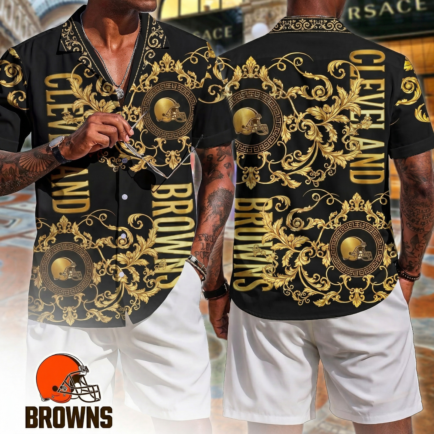 Premium NFL CLE Luxury Hawaiin Shirt V1 NMD 090426 TTV