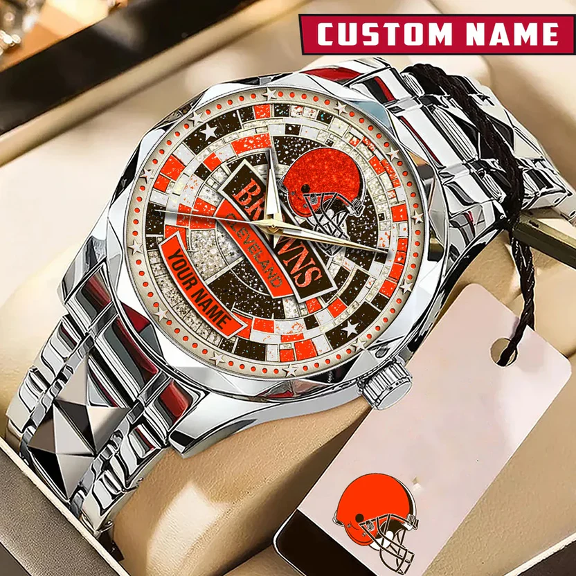 Premium NFL CLE Luxury Stainless Steel Watch V1 NMD 080526 TTV