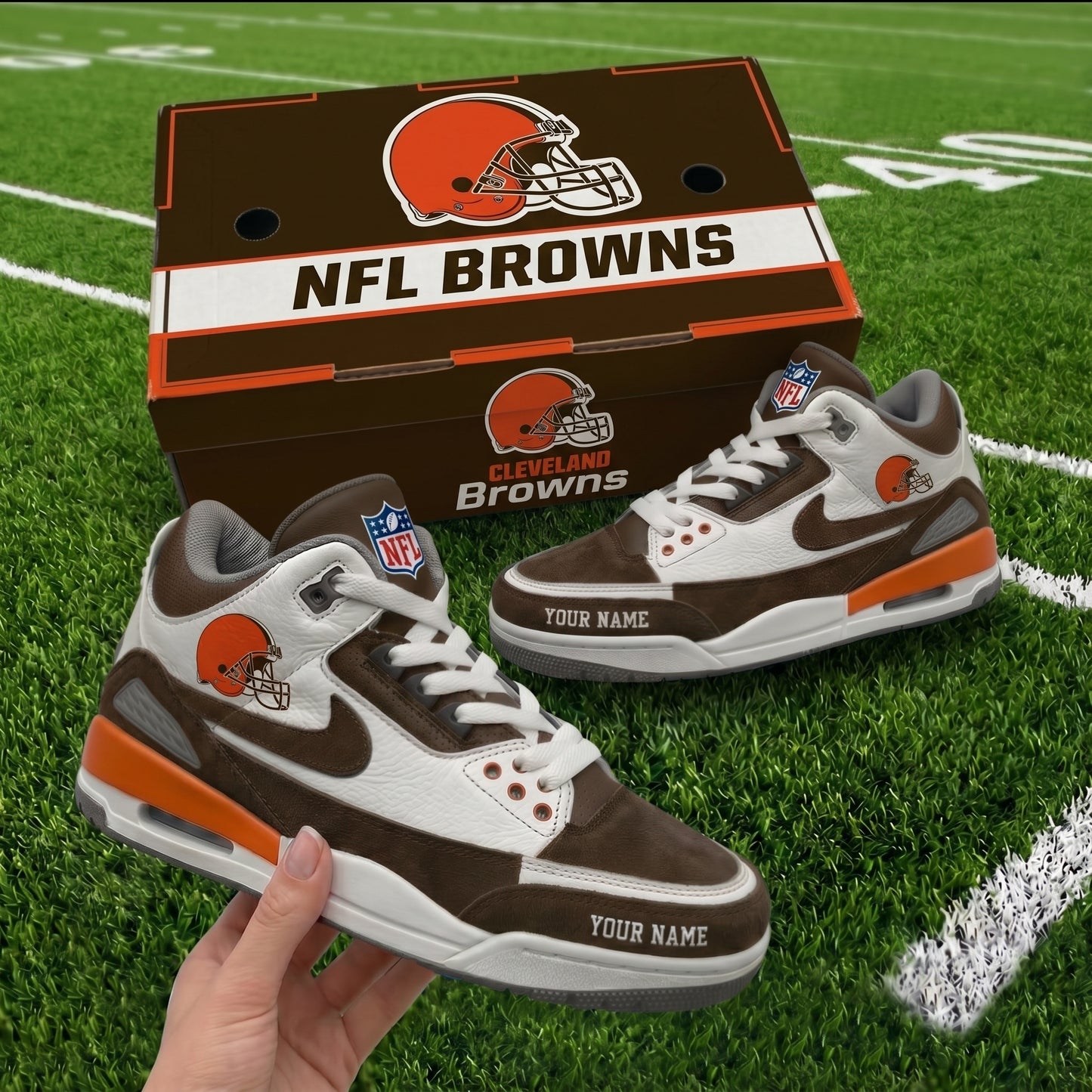 Premium NFL CLE Pride AJ3 Sneaker V1 NMD 060526 TTV
