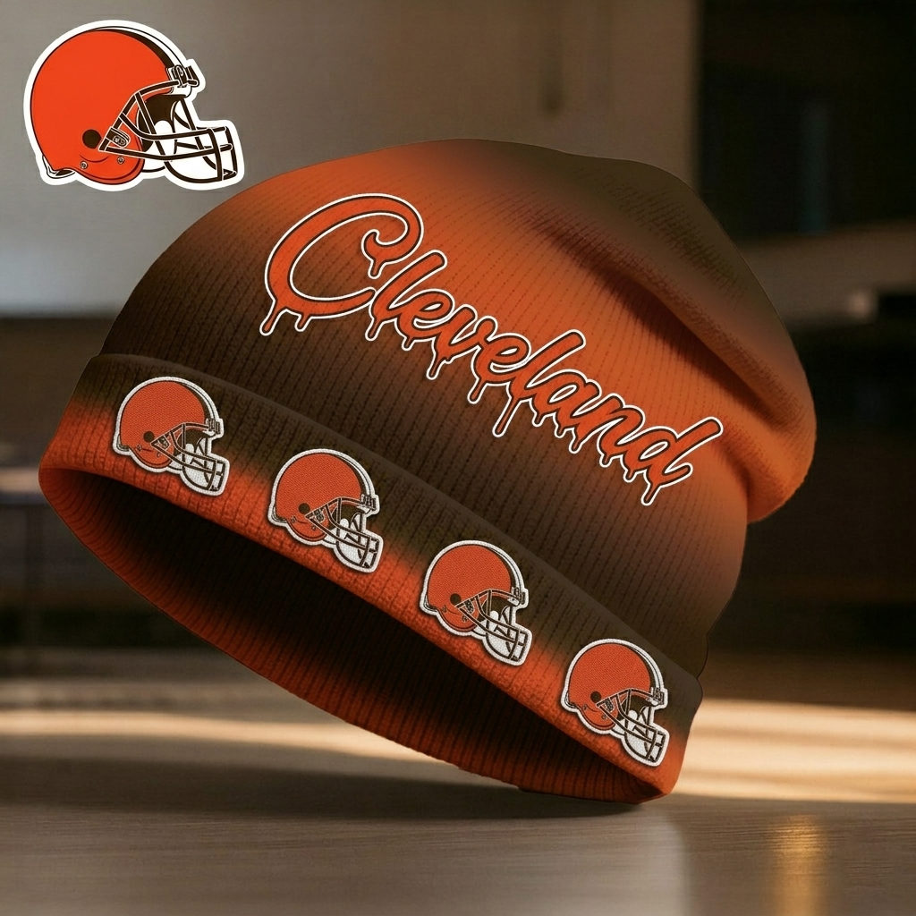 Premium NFL CLE Pro Line Beanie Hat V2 NMD CTKT