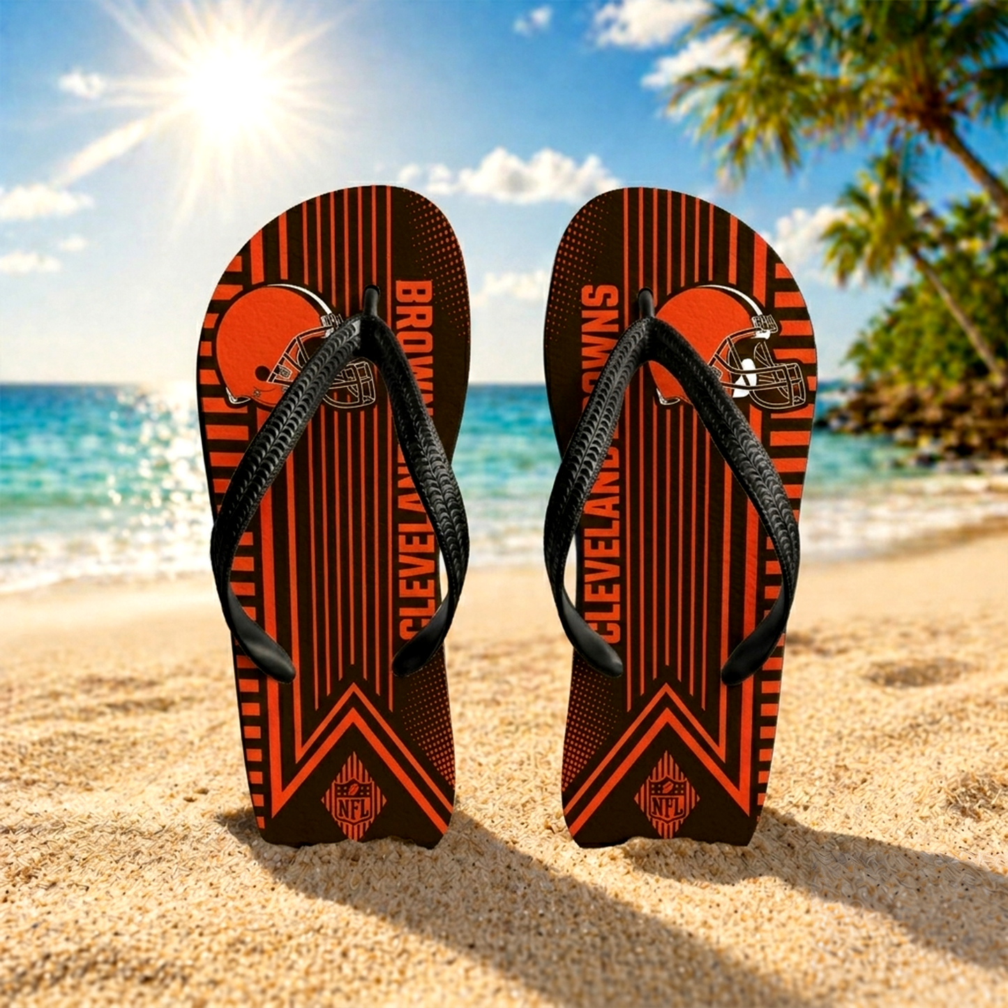Premium NFL CLE Summer Sporty Flip Flop V1 NMD 290426 TTV