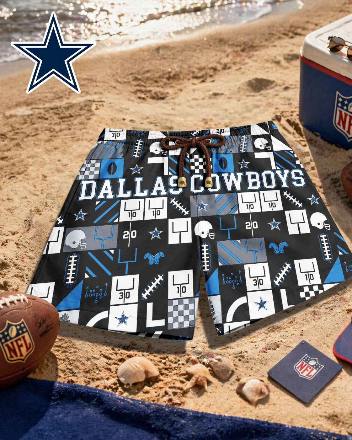 Premium NFL DAL Beach Shorts V1 NMD 270426 TTV