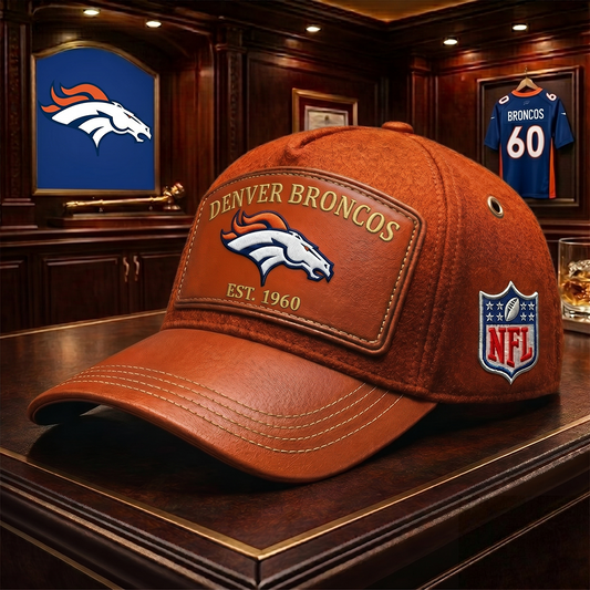 Premium NFL DEN Heritage Leather Cap V29 NMD 200426TTV