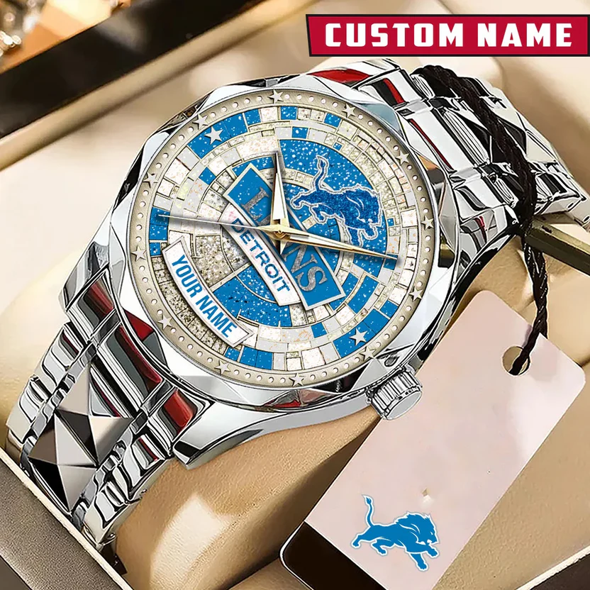 Premium NFL DET Luxury Stainless Steel Watch V1 NMD 080526 TTV