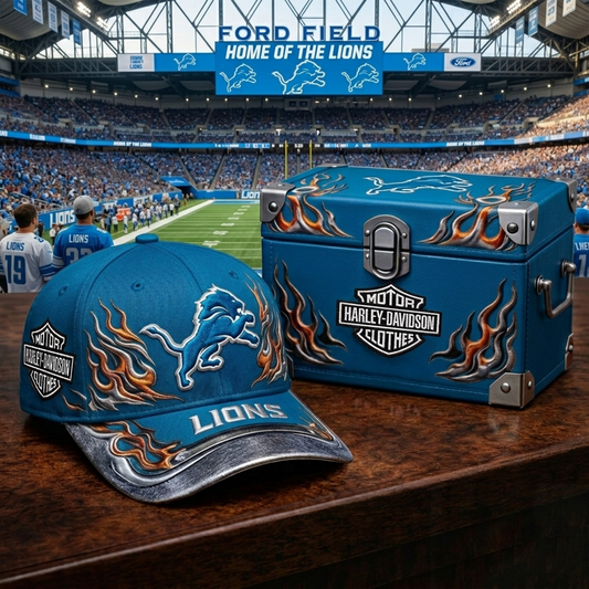 Premium NFL DET x Harley Davidson Cap V24 NMD 080426 TTV